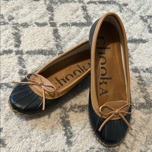 Chooka Women's Black and Brown Loafers